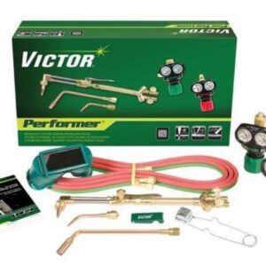 Victor Performer Medium Duty Outfit, 100FC Torch Handle, CA 1350 Cutting Attachment, 540/300 ESS3 EDGE Regulators #0384-2126